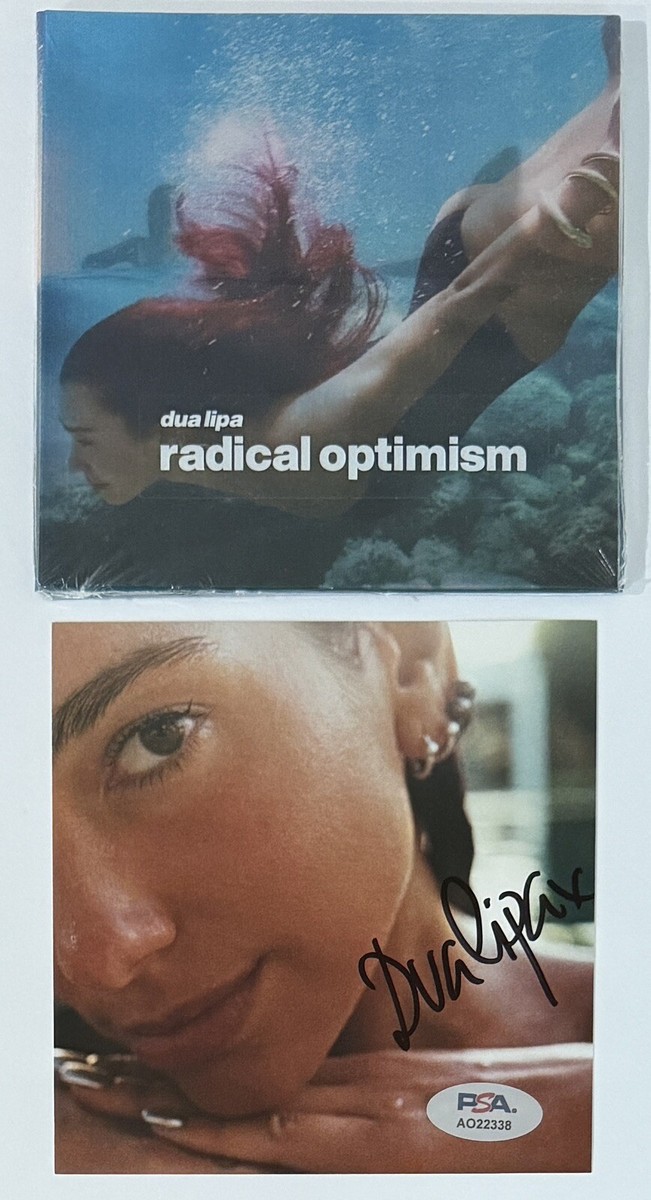 SIGNED DUA LIPA Radical Optimism Picture & CD PSA DNA COA