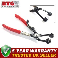 Image of Professional Hose Clip Clamp Remover Pliers Swivel Drive Locking Jaw Angled