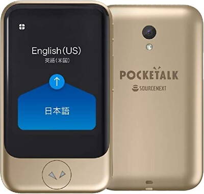 POCKETALK S Translator Gold 2 years of communication Ptsgg F/S New