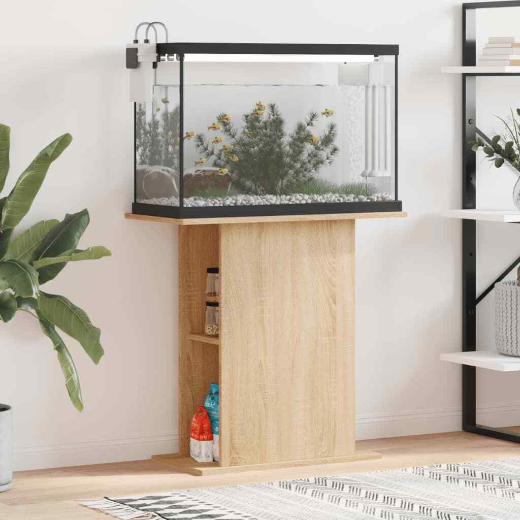 Supporto Acquario 36x75x72,5 cm Rovere Sonoma - Mobile Robusto vidaXL