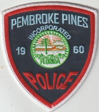 Pembroke Pines FL obsolete patch shipped from Australia