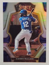 2023 Panini Select Baseball Premier Level #132 Cayden Wallace Silver Prizm