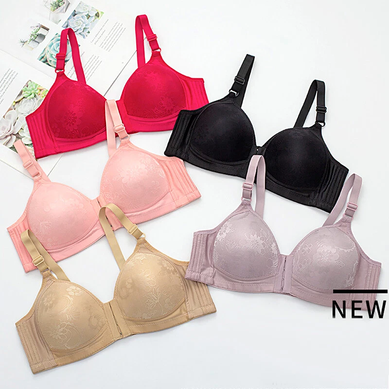 Wireless bra with front cheap closure