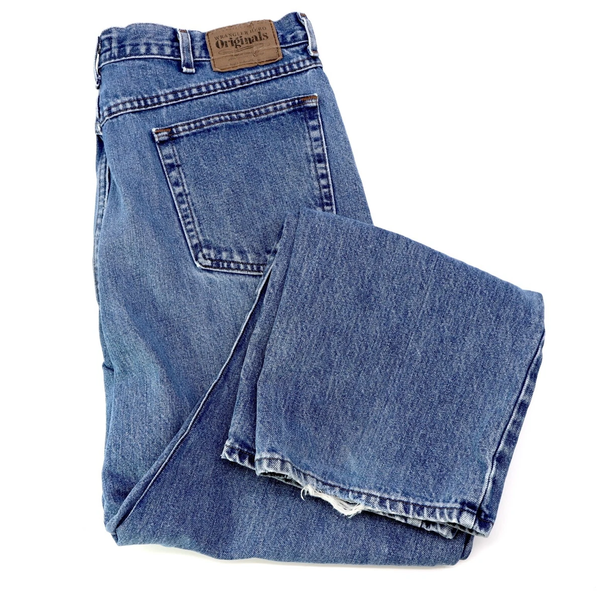 Wrangler Hero Original Straight Leg Jeans Men s Size 36 x 31 eBay