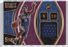2021 Select Draft Selections Memorabilia Purple Prizm 77/99 Jaden Springer 14cm