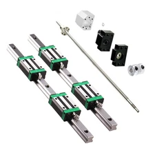 2PCS HGR20-800mm Linear Rail + 1PCS RM1605-800mm Ballscrew with BF12/BK12 Kit...