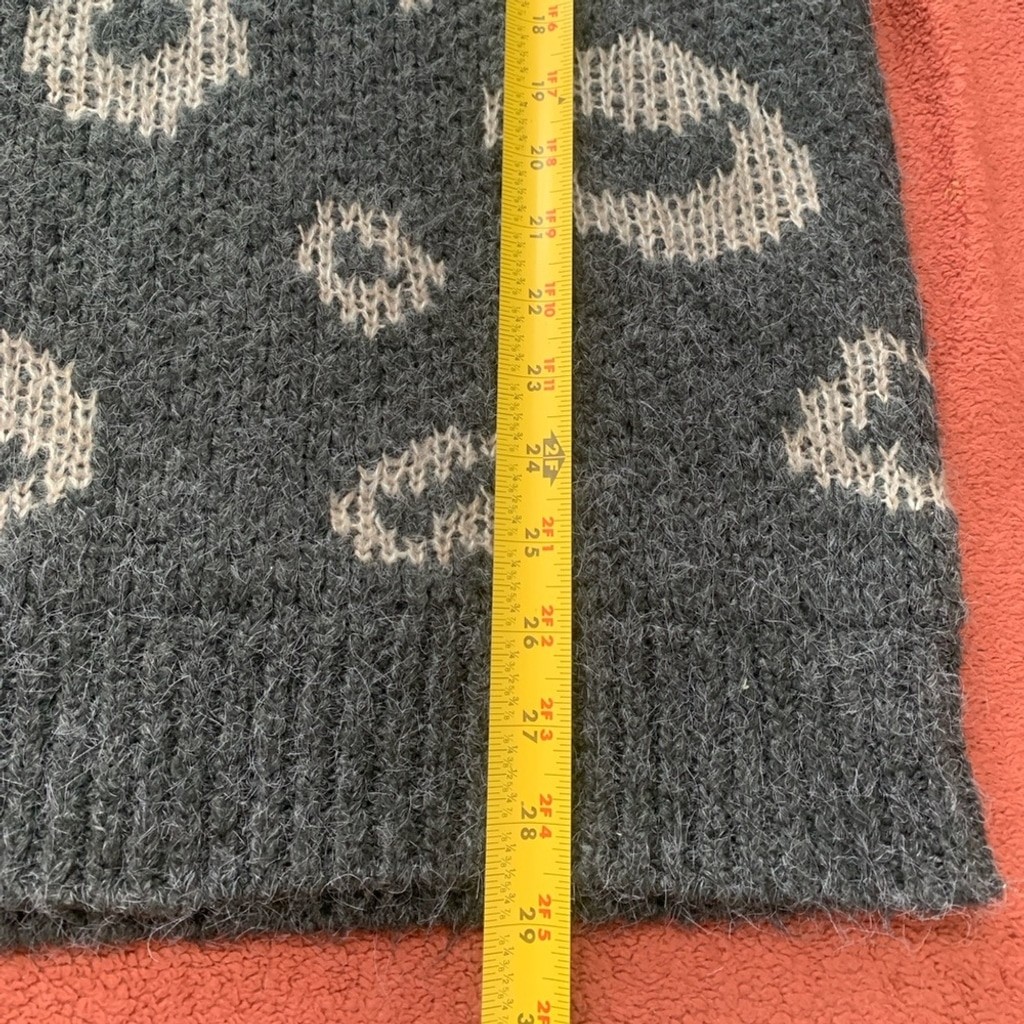 Universal Thread Gray Leopard Print Wool Sweater - image 7