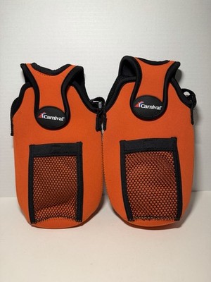 Carnival Cruise Line Water Bottle Holder Adjustable Crossbody W/ Strap (2 Pack)