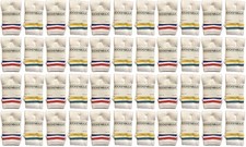 48 Pairs of Kids Cotton Tube Socks White With Stripes Size 4-6 - Boys Crew Sock