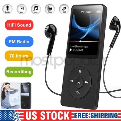 Support 128GB Bluetooth MP4/MP3 Lossless Music Player FM Radio Recorder Sports
