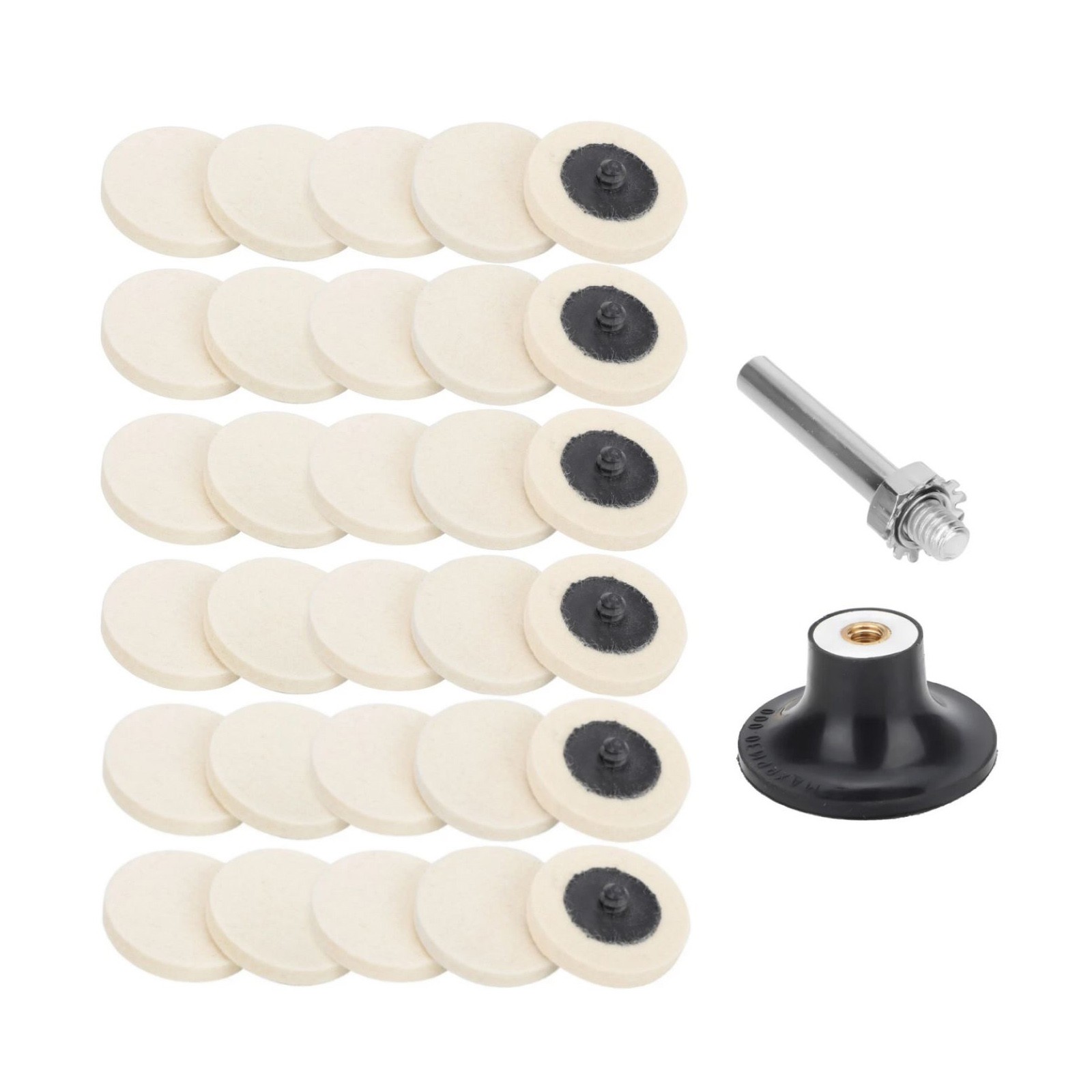 New 2-inch Disc Polishing Buffing Pads with a corrosion-resistant steel shank