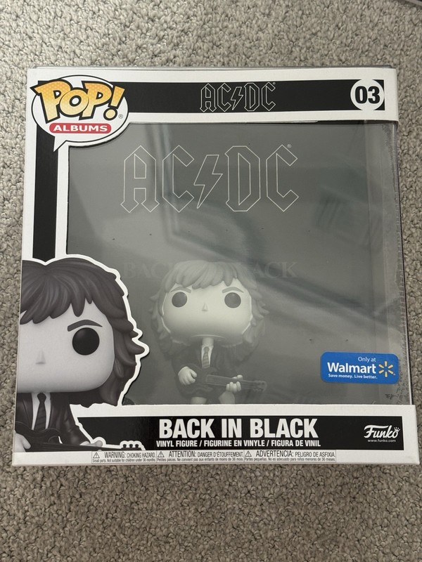 Funko POP Albums #3 AC/DC Back in Black Angus Young Walmart Exclusive - NEW