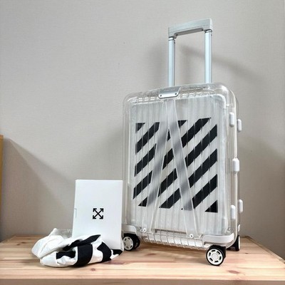 OFF WHITE X RIMOWA See Through 36L Case Logo Suitcase Carry On