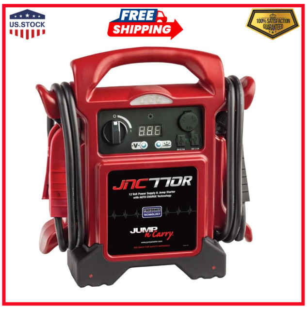 Jump-N-Carry JNC770R 1700 Peak Amp Premium 12 Volt Jump Starter - Red