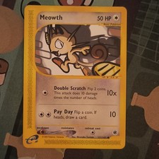Nintendo Meowth 121/165 Expedition Base Set Regular Common 50 HP EN 2002 Auto on eBay