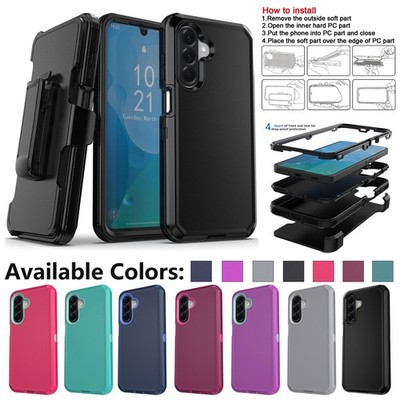 For Samsung Galaxy A17 Case Heavy Duty Shockproof Rugged Phone Cover / Belt Clip