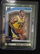 2024-25 Panini Donruss - Rated Rookie Bronny James #243 Holo Green Laser (RC)