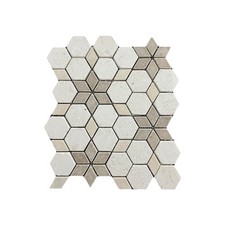 Tuqco Travertine Mix Starline Tumbled Marble Mosaic Wall & Floor Tiles Sample
