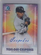 2021 Yoelqui Cespedes Bowman Chrome DAWN OF GLORY ROOKIE AUTO /25 - YC Sox
