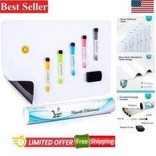 20x13 Inch Magnetized Whiteboard with Marker Eraser - Kitchen Essential