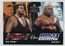 2002 Fleer WWE RAW vs SmackDown! Big Show Rikishi #77 1m8e