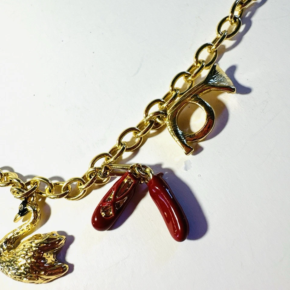 "Collar Talbots Holiday Charm Lovebirds tono dorado 21""" Foto 3 de 4