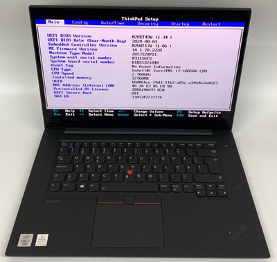 Lenovo ThinkPad P1 Gen 3 15'' i7 10. Gen 32GB RAM 512GB SSD Grade C FIN schwarz