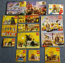 vintage lego instruction manuals leaflets posters  x11.  CASTLE 6276-6061 ETC