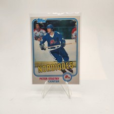 1981-82 Topps Hockey Peter Stastny Nordiques Rookie Card RC #39 . rookie card picture