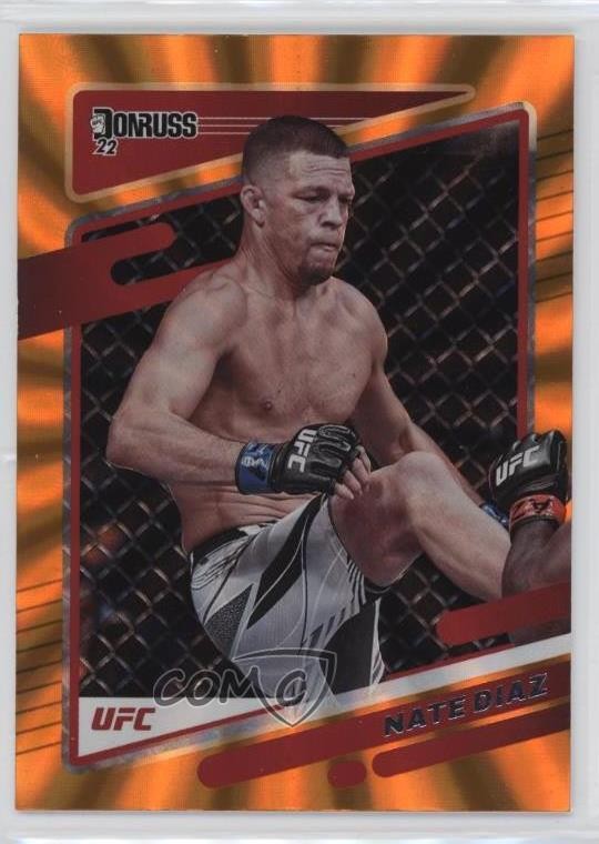 2022 Donruss UFC Holo Orange Laser Nate Diaz #46