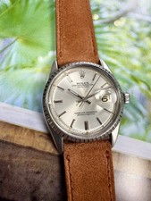 Mens Rolex Oyster Perpetual Datejust Steel Silver Sigma Dial 36mm Watch 9