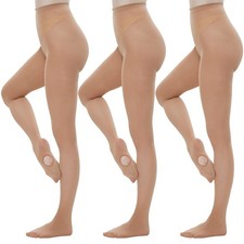 MANZI Dance Tights for Women Solid Color Ballet Tights Comfortable Convertibl...