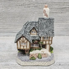 David Winter Swan Upping Cottage Village House 4.5 Inch Hand Painted