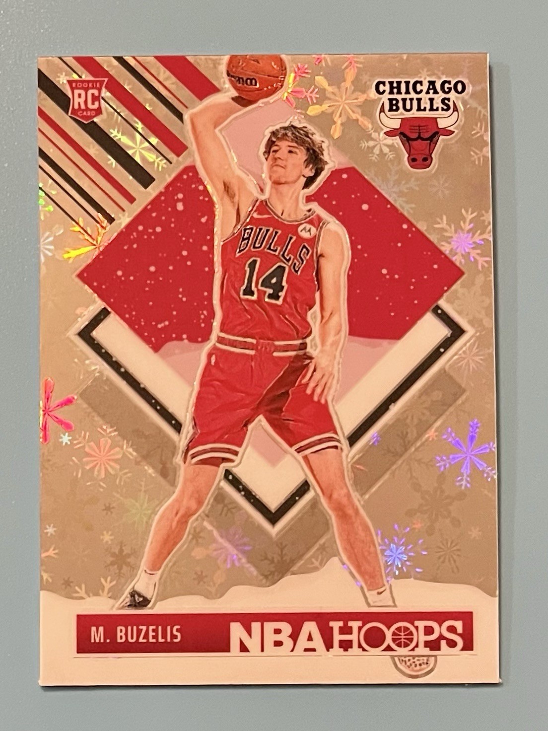 2024-25 Panini NBA HOOPS Winter Prizm Premium Matas Buzelis #295 Bulls