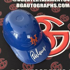 Rey Ordonez Signed New York Mets Autographed  Ice Cream Mini Helmet JSA COA AUTO