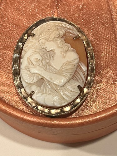 ANTIQUE CAMEO HEBE AND THE  EAGLE OF ZEUS