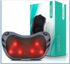 YOYON YZ200 Shiatsu Neck & Back Massager Pillow with Heat Car Home