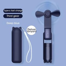2000mAh Mini Portable Fan USB Rechargeable Cooler Collapsible Handheld Desktop F