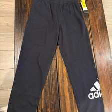 Adidas Girls Logo Fleece Joggers NWT 35 Size Large
