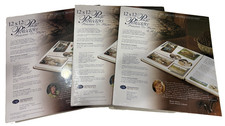 New Creative Memories Lot of 3 Packs 12x12 Old Style Scrapbook Page Protectors