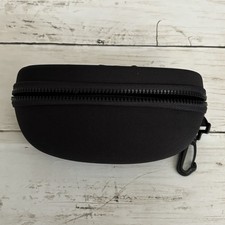 Maui Jim Clamshell Sunglass Case Black Semi Hard Zip Clip Empty Case Only Read