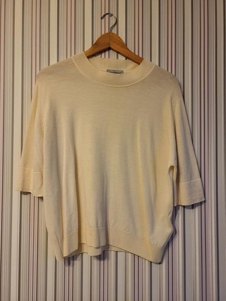 Women John Smedley Sweater White Wool 38 / M / 46