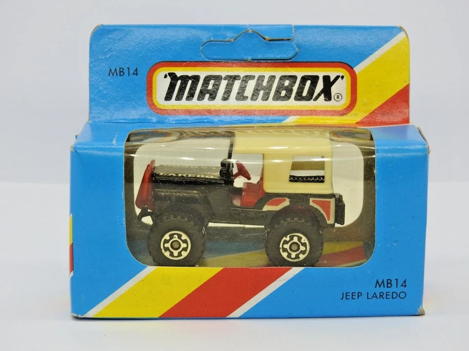 MATCHBOX MACAU 1983 MB14 JEEP LAREDO MINT IN SCATOLA AZZURRA M DI TIPO - Immagine 2 di 4