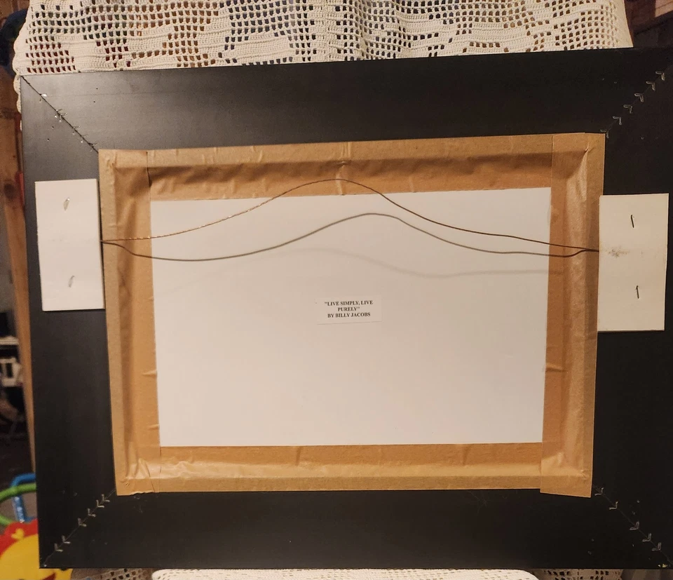 Billy Jacobs Live Simply, Live Purely Framed Picture 25.5" X 19.5" - Image 4 of 4