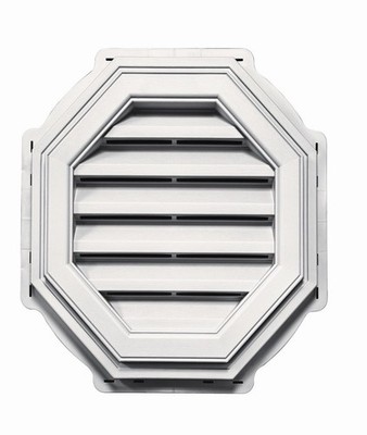 Mid America Octagon Vinyl Gable Vents (In Stock Now) 2 Vent Lot  