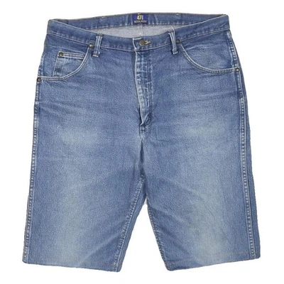 Shorts Wrangler Femme En Jean Bleu Coupe Régulière XL W38 Mélange De Coton - Photo 1/4