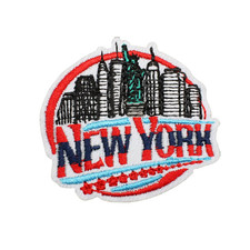 New York City NYC Big Apple Travel Patch, Iron On/Sew On