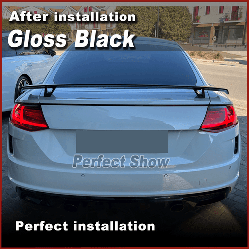 Glanz Schwarz Heckspoiler Spoiler Lippe Passt für Audi TT TTS 8J A5 A7 S7 RS7 A6 - Bild 2 von 12