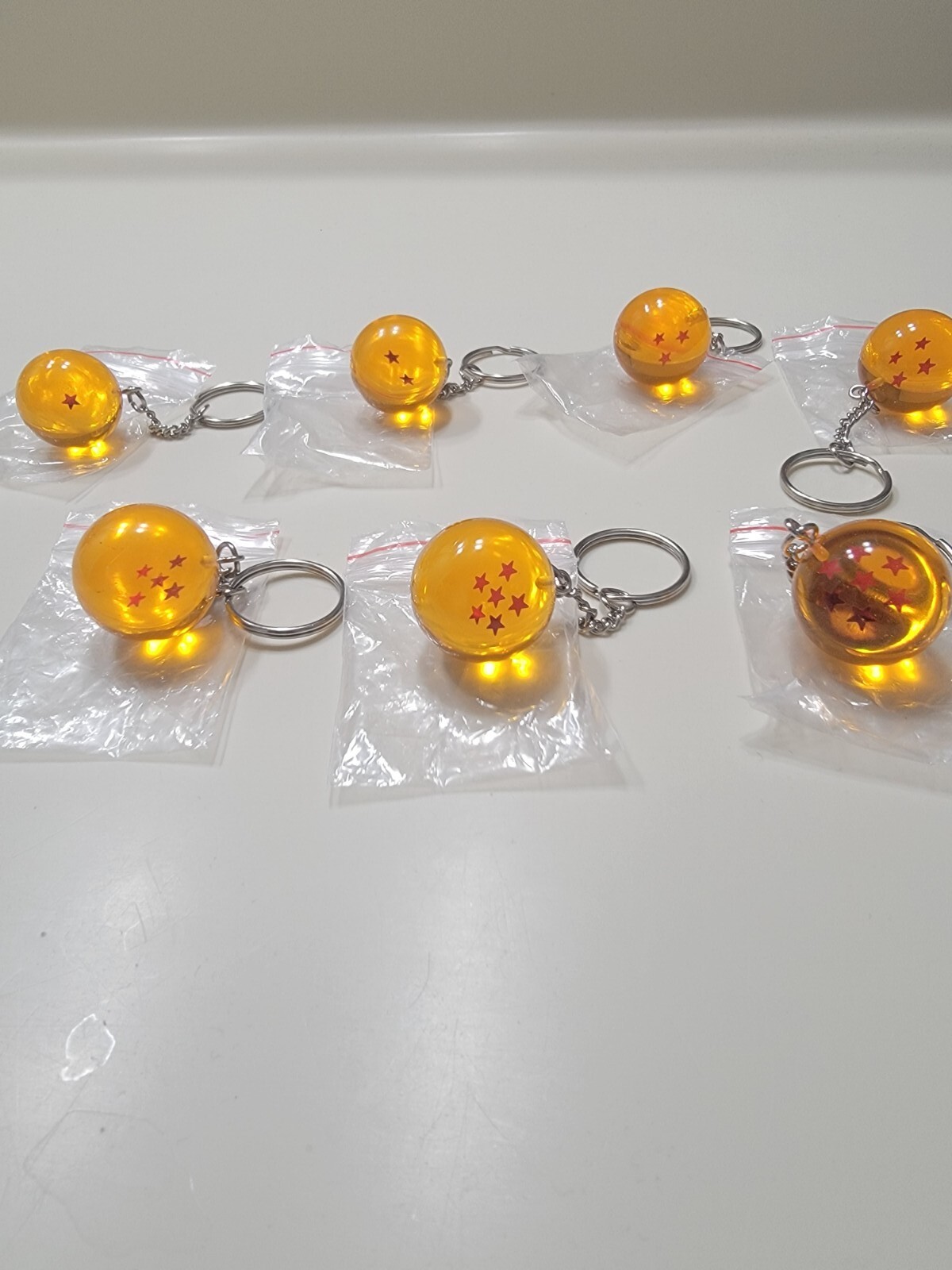 Dragon Ball Z Dragon Ball Llavero Bola Aleatoria 1.2” Vendedor de EE. UU. Anime Goku DBZ Nuevo