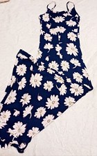 No brand - Floral Maxi long Dress With slit up side womans sz Small/Tall